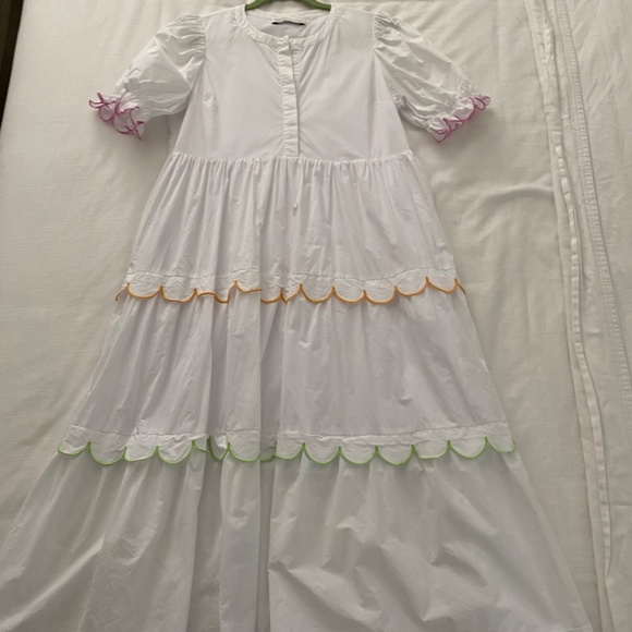 English Factory Scalloped Midi Dress - Picture 2 of 2